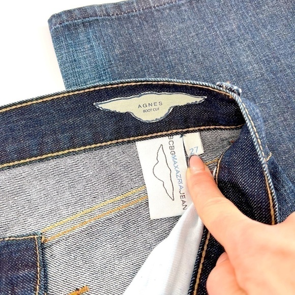 BCBG Max Azria Agnes Boot Cut 100% Cotton Size 27 - Picture 9 of 14